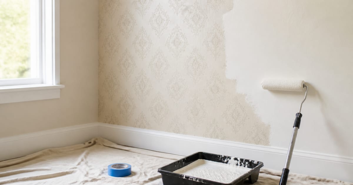 Can You Paint Over Wallpaper? When It's OK (and When to Strip It)